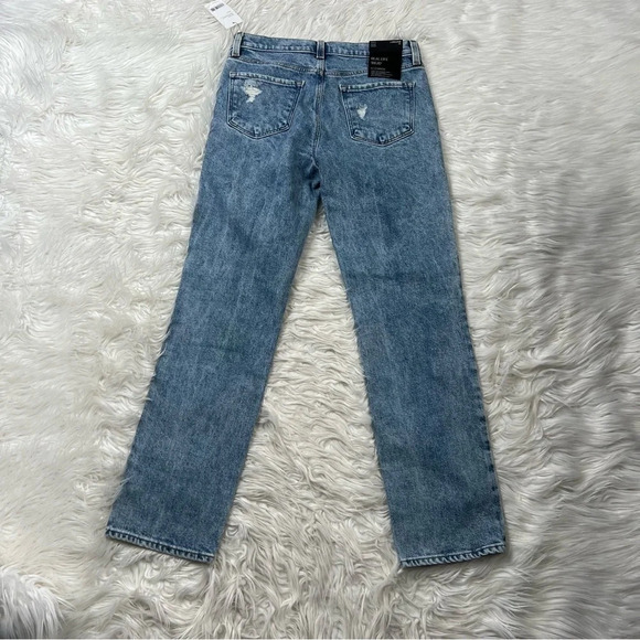 New J BRAND For Theory Adele Straight Mid-Rise Jeans Archive Destruct NWT 26 - Picture 12 of 14